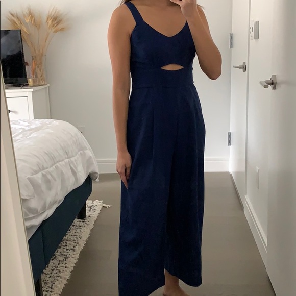 Forever21 Navy Culotte Jumpsuit - Picture 3 of 4